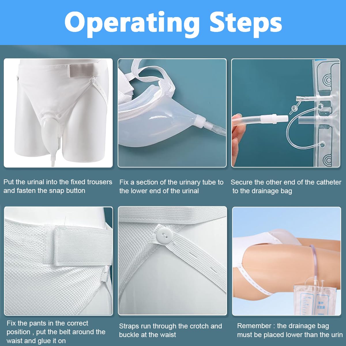 HANNEA Wearable Urinal for Women, Protable Male Urine Collection Bag, Reusable Silicone Urine Bag, External Catheter for Women, Elderly Urinal, Female HANNEA Wearable Urinal for Women, Protable Male Urine Collection Bag, Reusable Silicone Urine Bag, External Catheter for Women, Elderly Urinal, Female